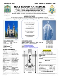 Holy Rosary Bulletin 2024-02-11