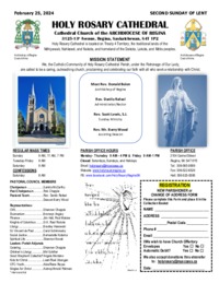 Holy Rosary Bulletin 2024-02-25