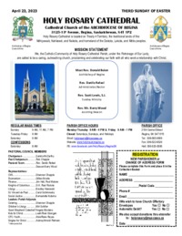 Holy Rosary Bulletin 2023-04-23