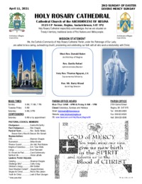 Holy Rosary Bulletin 04-11-2021