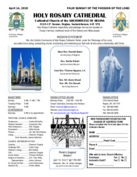 Holy Rosary Bulletin 4-14-2019