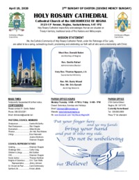 Holy Rosary Bulletin 4-19-20