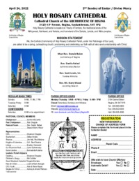 Holy Rosary Bulletin 04-24-2022