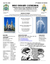 Holy Rosary Bulletin 4-26-20