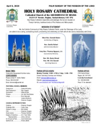 Holy Rosary Bulletin 4-5-2020