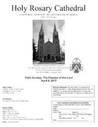 Holy Rosary Cathedral Bulletin 2017-04-09