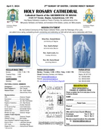 Holy Rosary Bulletin 2024-04-07
