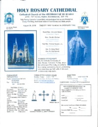 Holy Rosary Bulletin 2018-08-26