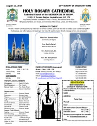 Holy Rosary Bulletin 2024--8-11