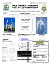Holy Rosary Bulletin 07-28-2022