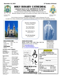 Holy Rosary Bulletin 2023-12-10