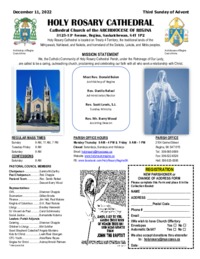 Holy Rosary Bulletin 2022-12-11