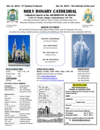 Holy Rosary Bulletin 2023-12-24