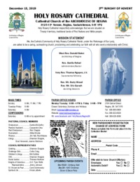 Holy Rosary Bulletin 12-15-2019
