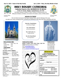 Holy Rosary Bulletin 2023-12-31