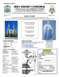 Holy Rosary Bulletin 2023-02-26