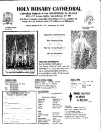 Holy Rosary Bulletin 2018-02-18