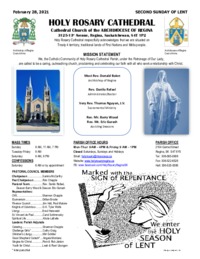 Holy Rosary Bulletin 02-28-2021