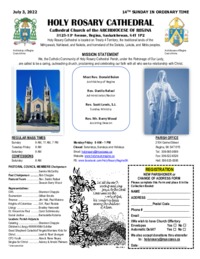 Holy Rosary Bulletin 07-03-2022