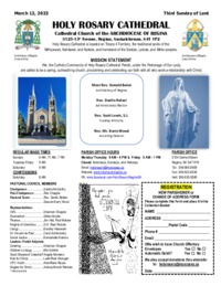 Holy Rosary Bulletin 2023-03-12