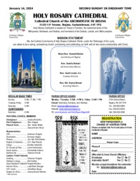 Holy Rosary Bulletin 2024-01-14