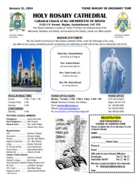 Holy Rosary Bulletin 2024-01-21