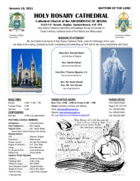 Holy Rosary Bulletin 01-10-2021
