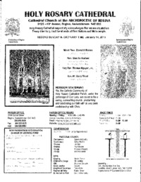 Holy Rosary Bulletin 2018-01-14