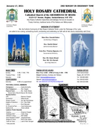 Holy Rosary Bulletin 01-17-2021