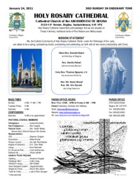 Holy Rosary Bulletin 01-24-2021