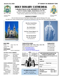 Holy Rosary Bulletin 1-26-2020