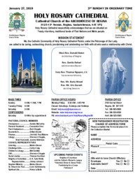 Holy Rosary Bulletin 1-27-2019
