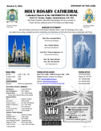 Holy Rosary Bulletin 01-03-2021