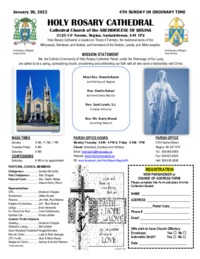 Holy Rosary Bulletin 01-30-2022