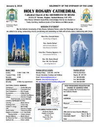 Holy Rosary Bulletin 1-6-2019
