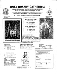 Holy Rosary Bulletin 2018-07-22