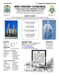 Holy Rosary Bulletin 7-26-2020