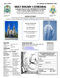Holy Rosary Bulletin 07-04-2021