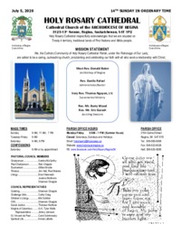 Holy Rosary Bulletin 7-05-2020