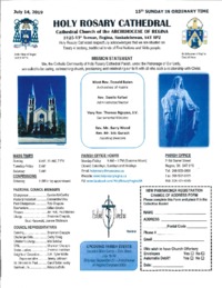 Holy Rosary Bulletin 7-14-2019