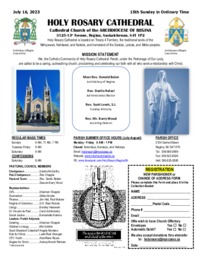 Holy Rosary Bulletin 2023-07-16