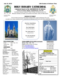 Holy Rosary Bulletin 2023-07-23