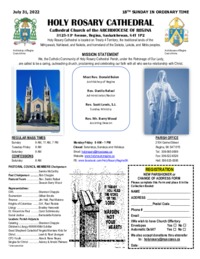 Holy Rosary Bulletin 07-31-2022