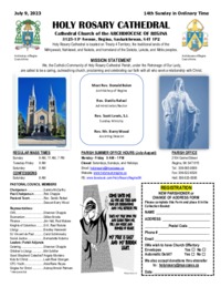 Holy Rosary Bulletin 2023-07-09