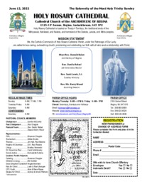 Holy Rosary Bulletin 06-12-2022