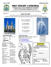 Holy Rosary Bulletin 06-05-2022