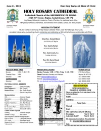 Holy Rosary Bulletin 2023-06-11