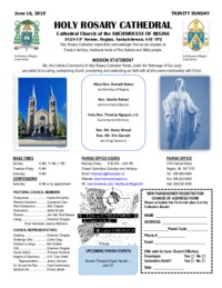 Holy Rosary Bulletin 6-16-2019