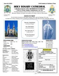 Holy Rosary Bulletin 2023-06-18