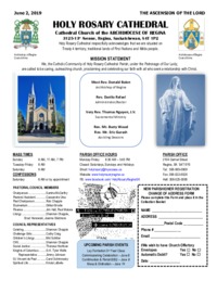 Holy Rosary Bulletin 6-2-2019